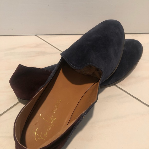 Franco Sarto Blue Suede Shoes - Picture 5 of 5